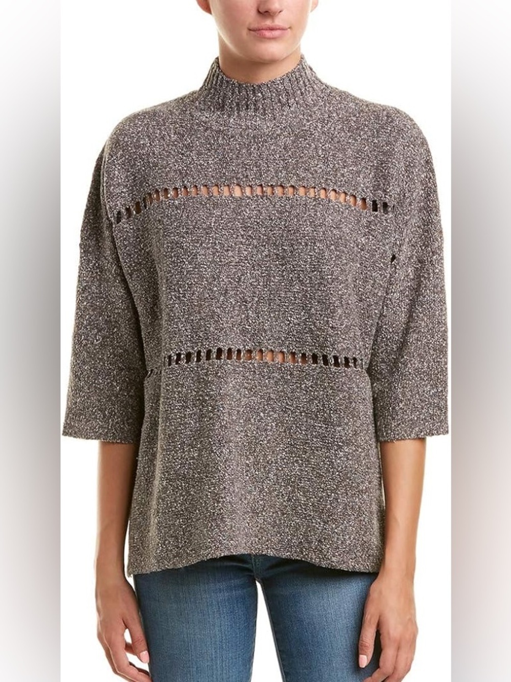 French Connection Women's Millie Mozart Solid Knits Cotton Sweaters, size small